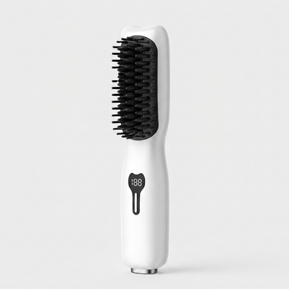 Brosse lissante chauffante sans fil SORÉA Glide, coloris blanc